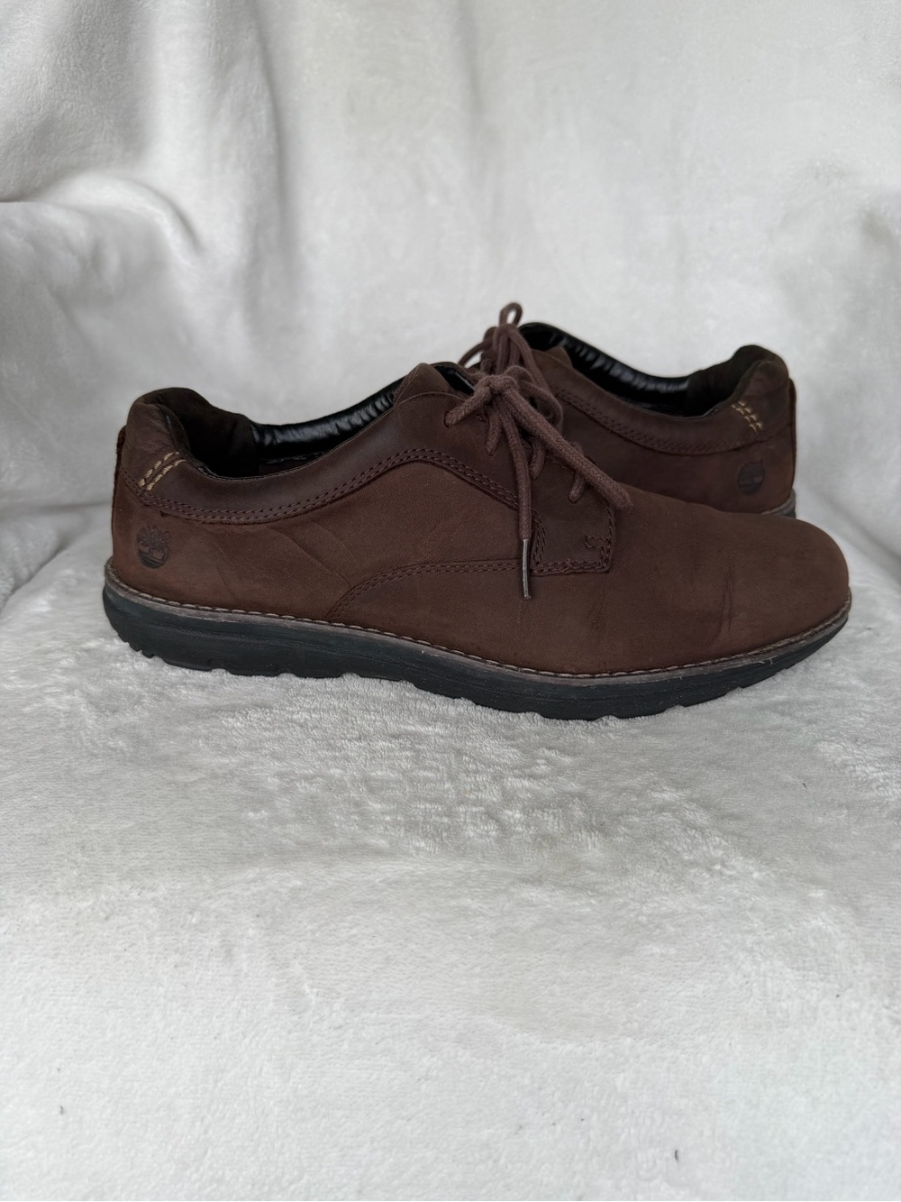 Timberland Men’s Brown Leather Oxford Shoes – Size 8.5W